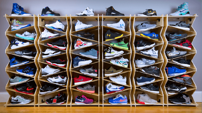 Mur de sneakers